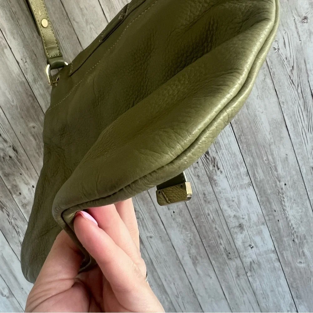 Liz Claiborne Green Leather Shoulder Bag
